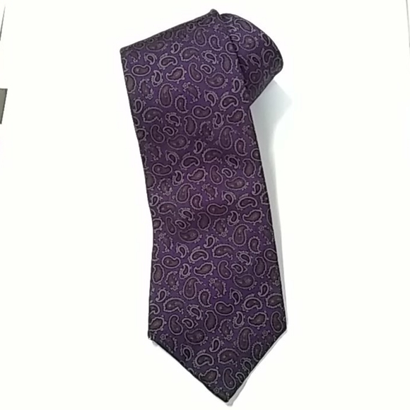 Westchester Classics purple w/paisley tie - 3 1/2" - Picture 2 of 4
